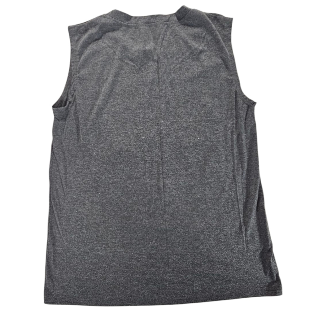 Rock & Roll Rolling Stones Tongue Grey Sleeveless Tee Size Large - Picture 2 of 4